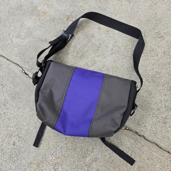 Vtg TIMBUK2 Embroidered Swirl Logo Colorblock Outdoors Gorp Medium Shoulder Bag - Picture 4 of 7